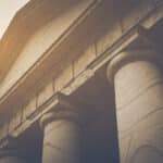 Choosing A Top Injury Lawyer - Pillars in Retro Instagram Style